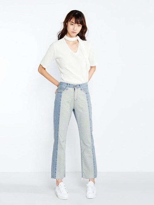 Quần jeans 2 màu xu hướng hè thu 2016