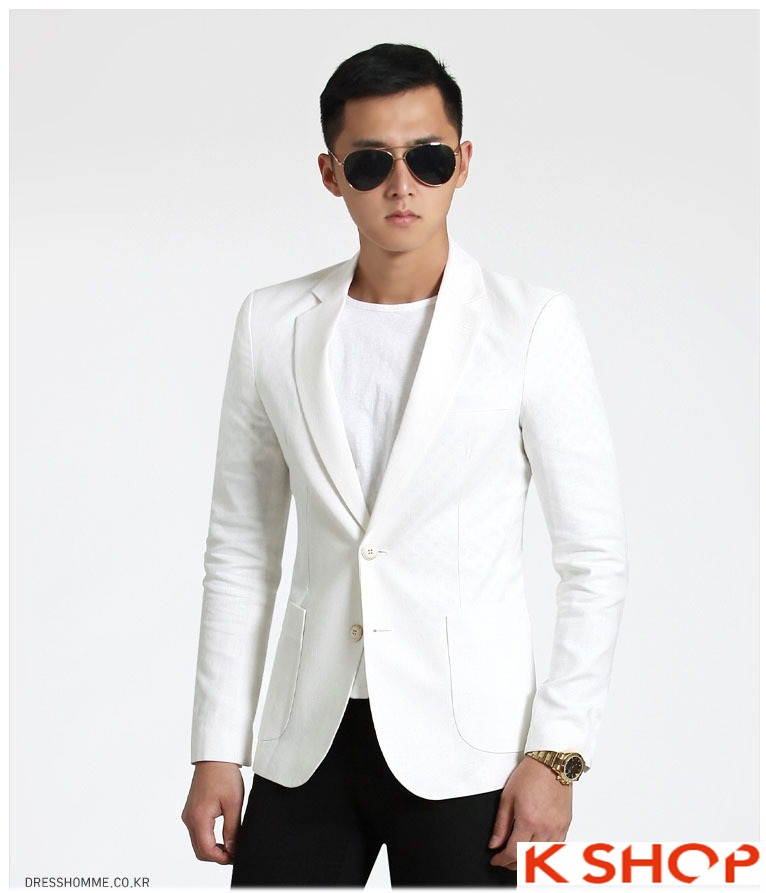 Quý ông phong cách với áo vest nam trắng