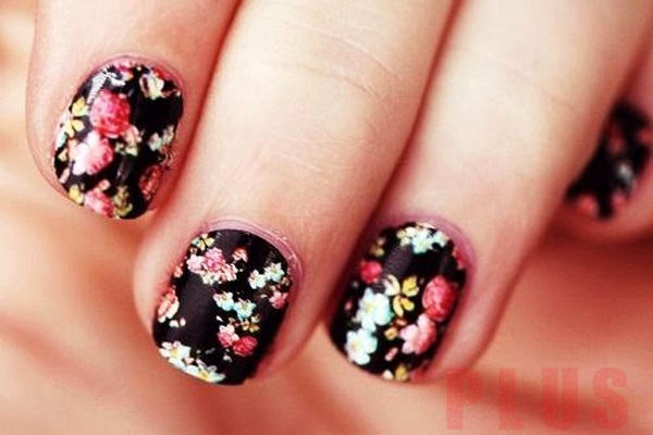 Mẫu móng tay nail hình hoa đẹp cho mùa hè 2018 cực dễ thương