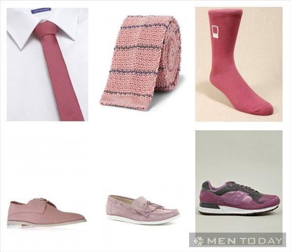 Phối đồ nam đa phong cách với trang phục mang sắc hồng