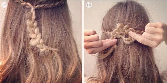 Cách tết tóc nữ hình hoa mai dễ làm cho bạn nữ