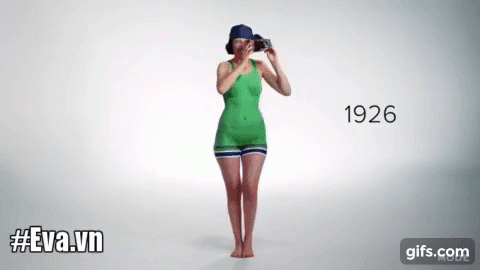 Lịch sử 100 năm của áo tắm vẽ trên người mẫu khỏa thân