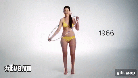 Lịch sử 100 năm của áo tắm vẽ trên người mẫu khỏa thân