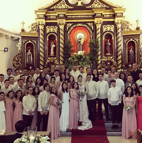 Tăng thanh hà dự đám cưới chị chồng tại philippines
