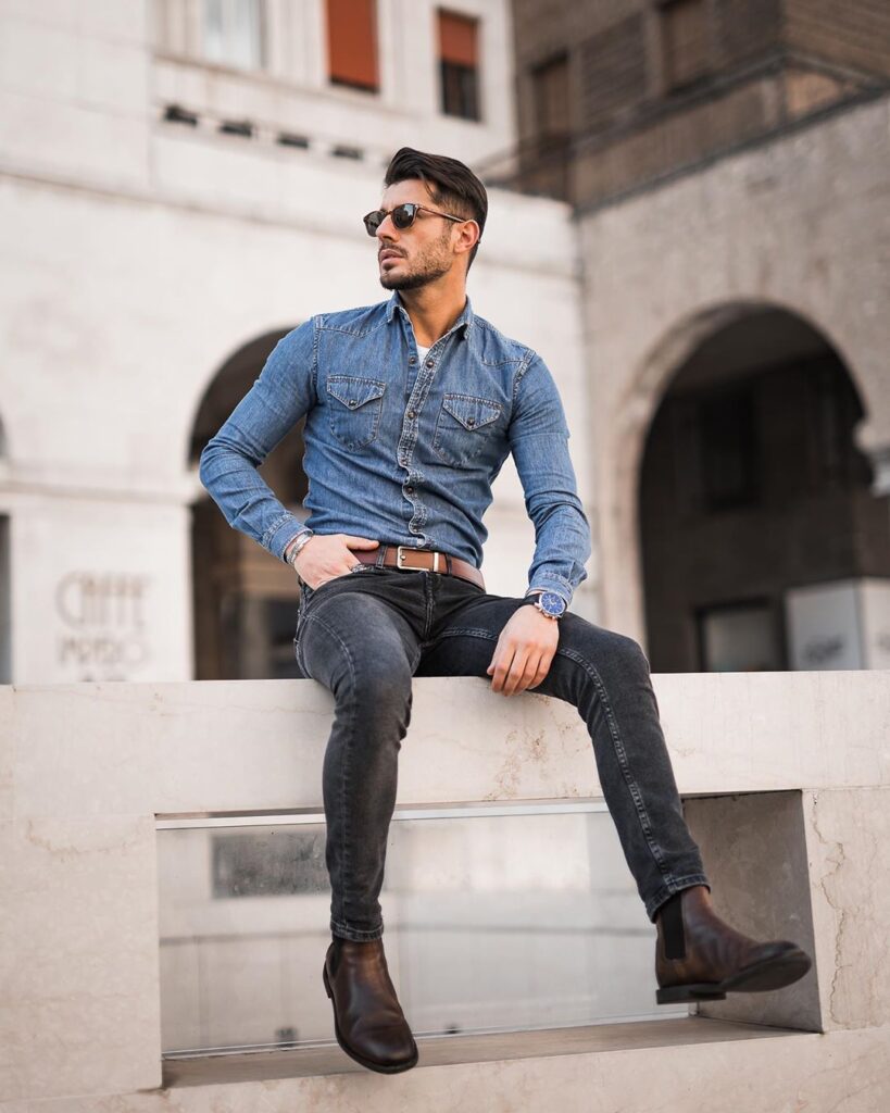 5 cách phối áo sơ mi với quần jeans giúp chàng phong cách